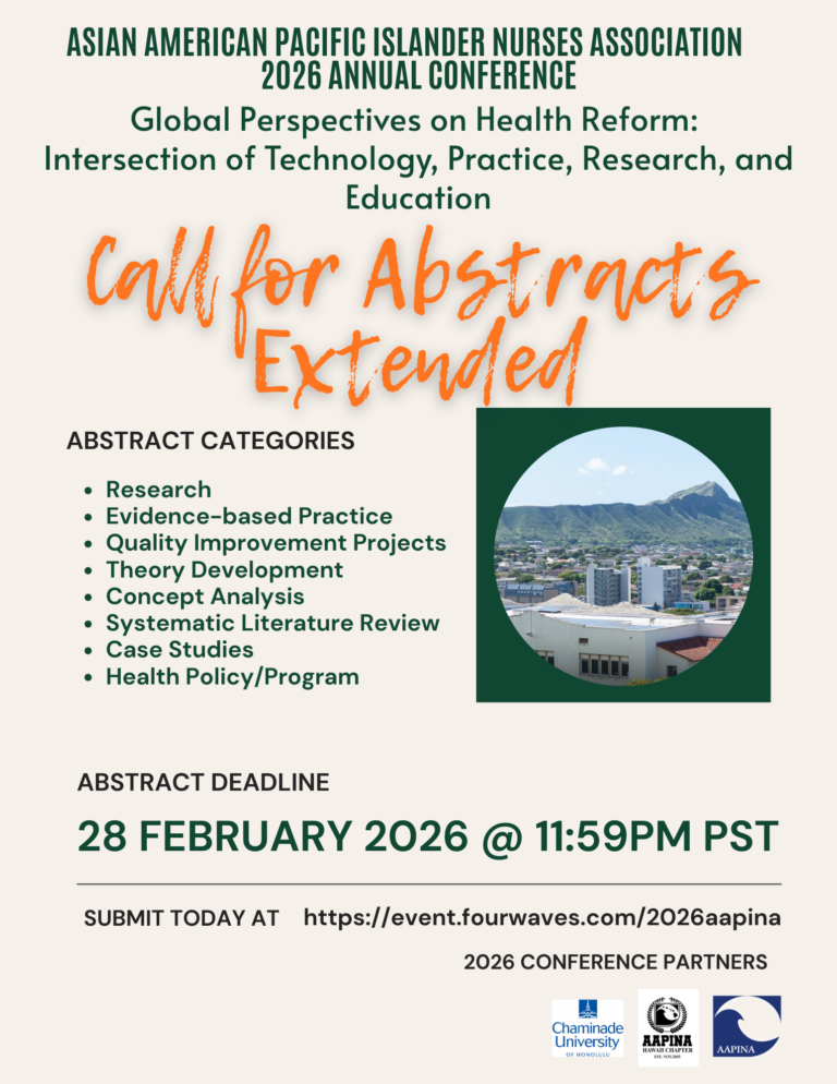 AAPINA 2026 CONFERENCE – CALL FOR ABSTRACTS Deadline extended to ...